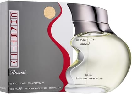 Rasasi Chastity Eau De Parfum for Men – 100ml | Long-Lasting Masculine Fragrance | Premium Perfume for Men | Imported EDP Spray