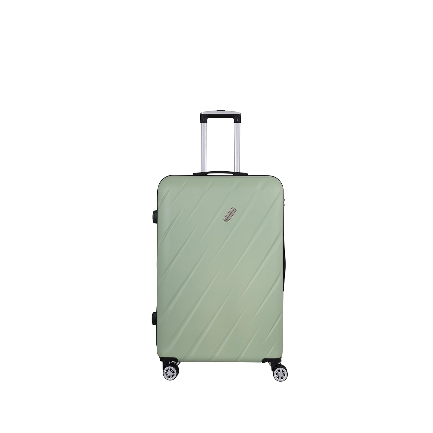 Spacewalk Stylux Hard Luggage, 77 cm, 8 Wheels, 3 Year Warranty, Pista Green