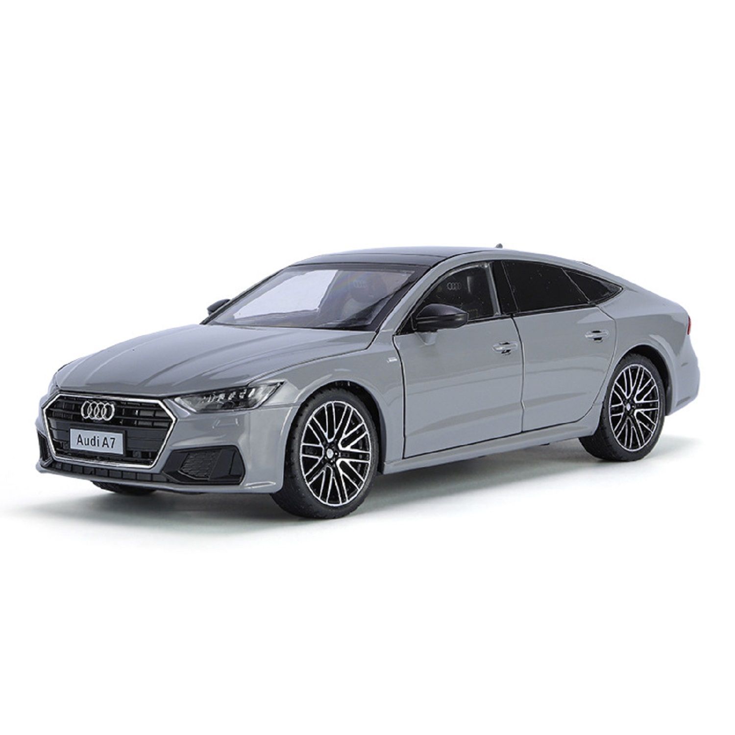 KTRS Enterprise 1:24 Alloy Metal Pull Back Die-cast Car Model Pull Back car Super Openable Doors Sound and Light Doors & Light Music Boys Toys for Kids (Audi A7 1901-370)