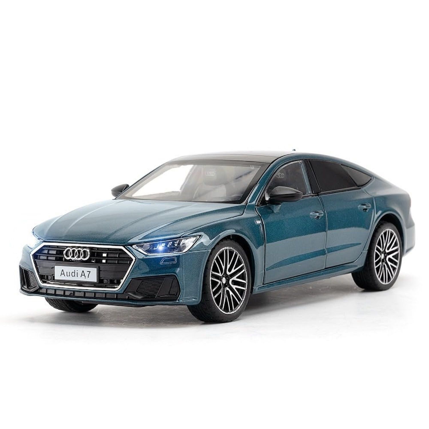 KTRS Enterprise 1:24 Alloy Metal Pull Back Die-cast Car Model Pull Back car Super Openable Doors Sound and Light Doors & Light Music Boys Toys for Kids (Audi A7 1901-370)