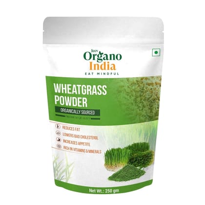 Organo India Wheat Grass Powder(250gm) |Antioxidant Superfood | Non-GMO | Detoxifying | Rich in Vitamins and Minerals | Pack of 1 Organo India Wheat Grass Powder(250gm) |Antioxidant Superfood | Non-GMO | Detoxifying | Rich in Vitamins and Minerals | Pack of 1