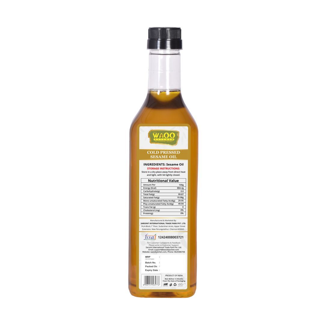 Cold Pressed Sesame Oil - 1L