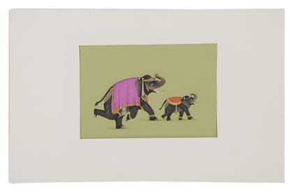 Cottage Paper Animal Painting (26 cm x 20 cm x 2 cm)