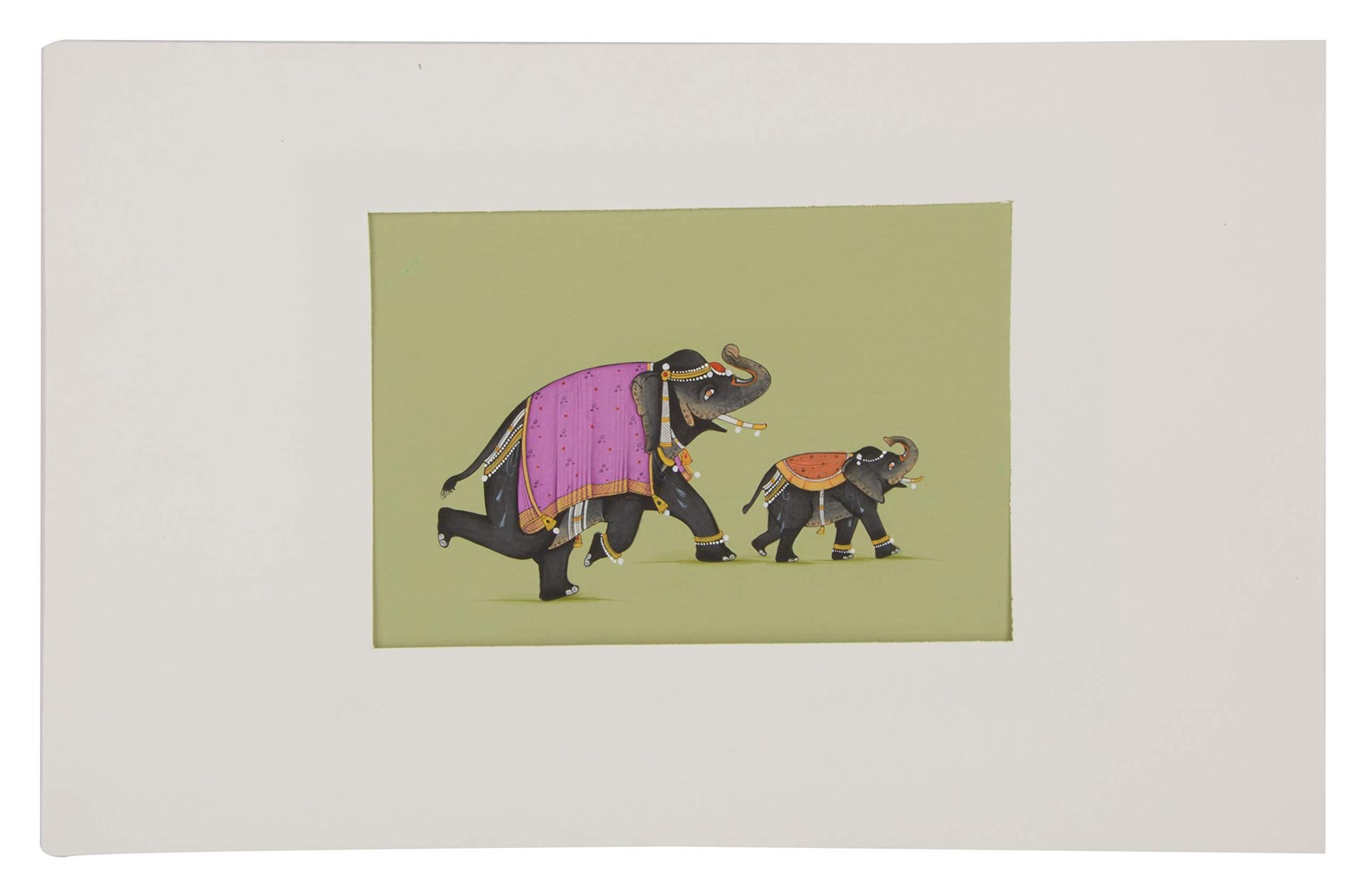 Cottage Paper Animal Painting (26 cm x 20 cm x 2 cm)