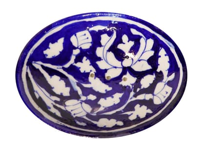 Cottage Ceramic Handmade Soap Dish/Soap Tray (3X2 Inch_Multicolor)