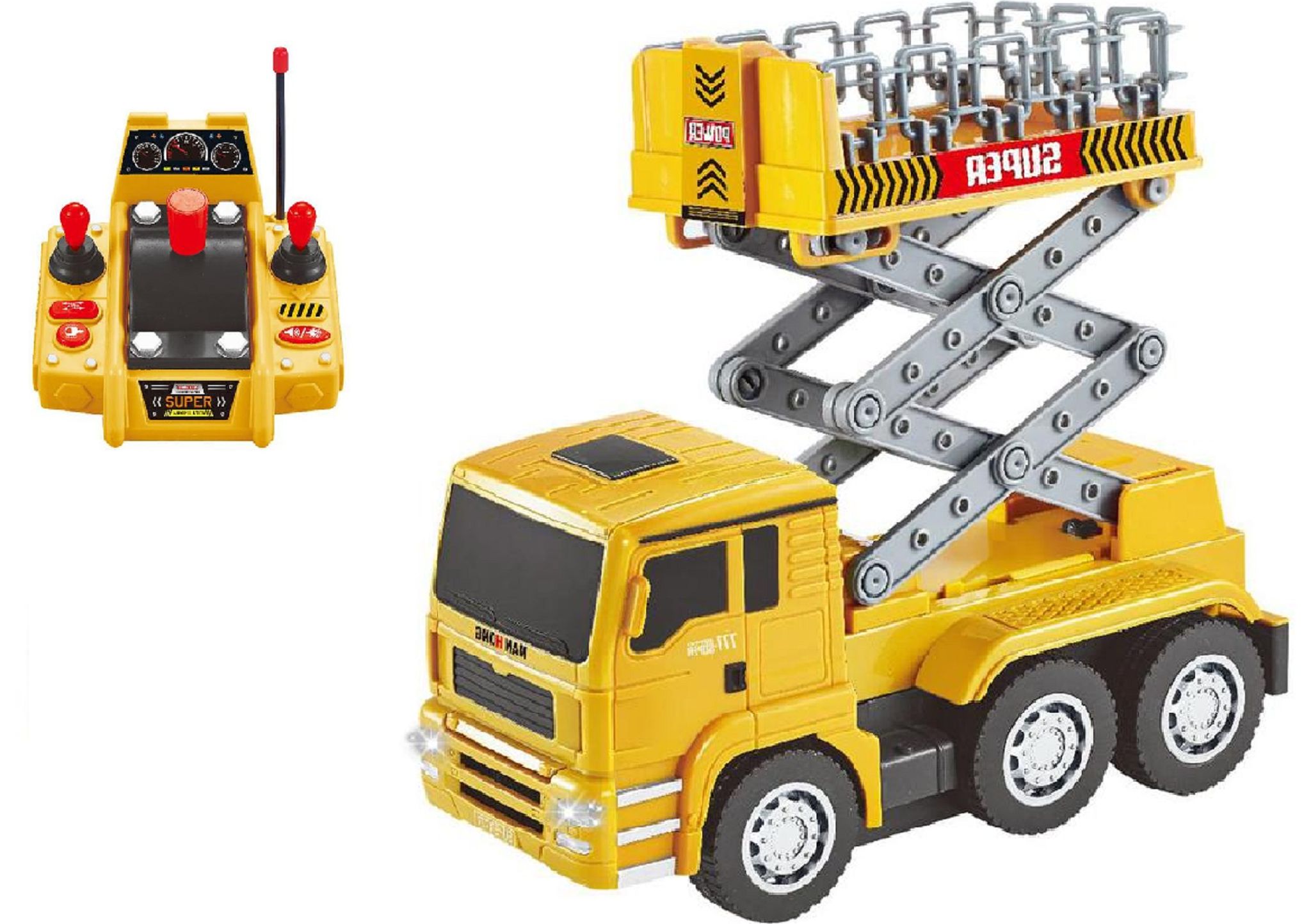 KTRS Enterprise Lift Bucket Remote Control 6-Channel Remote Control Multi-Function Console Light Music Mixing Dump Truck