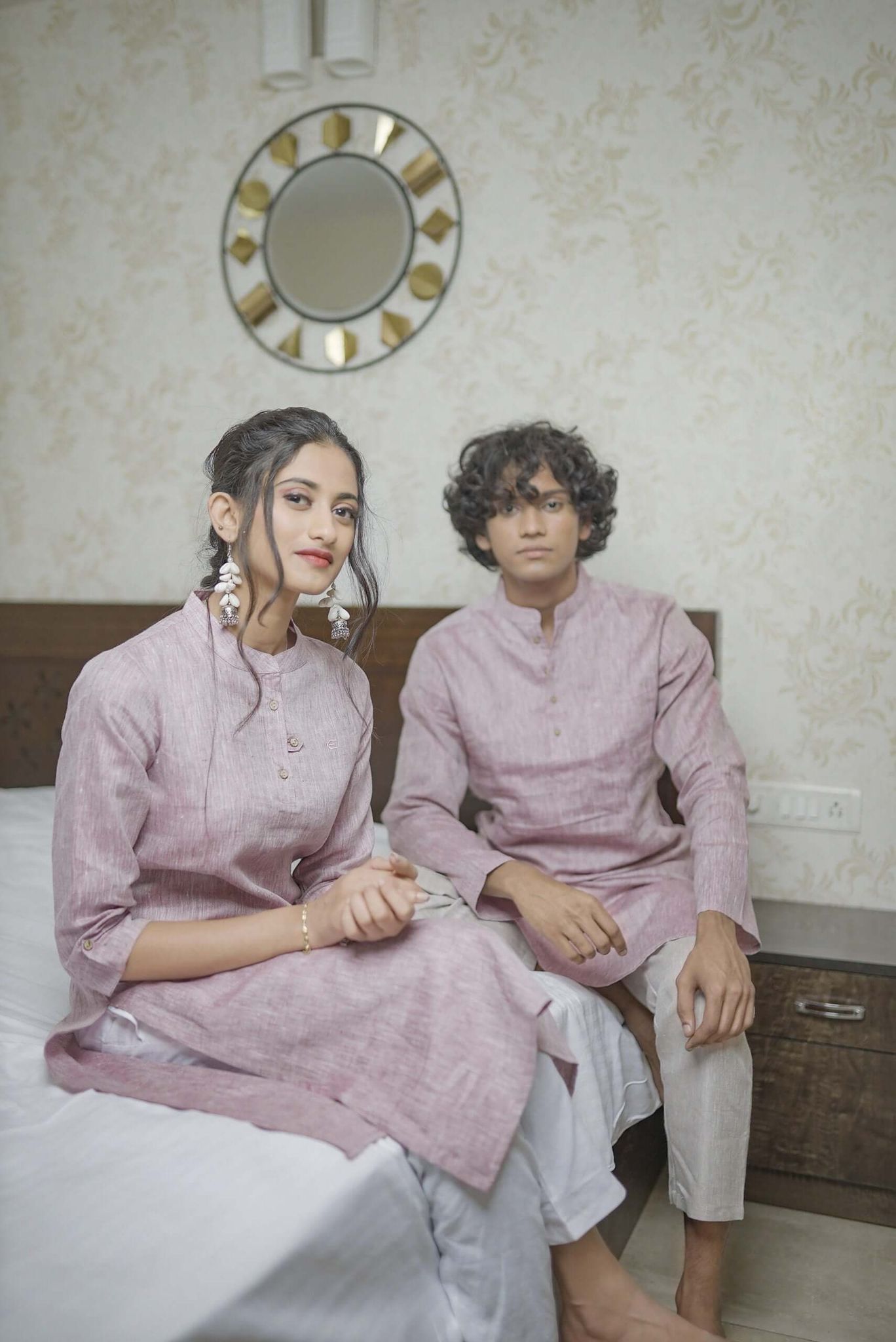 Maroon Couple Co-ord Set