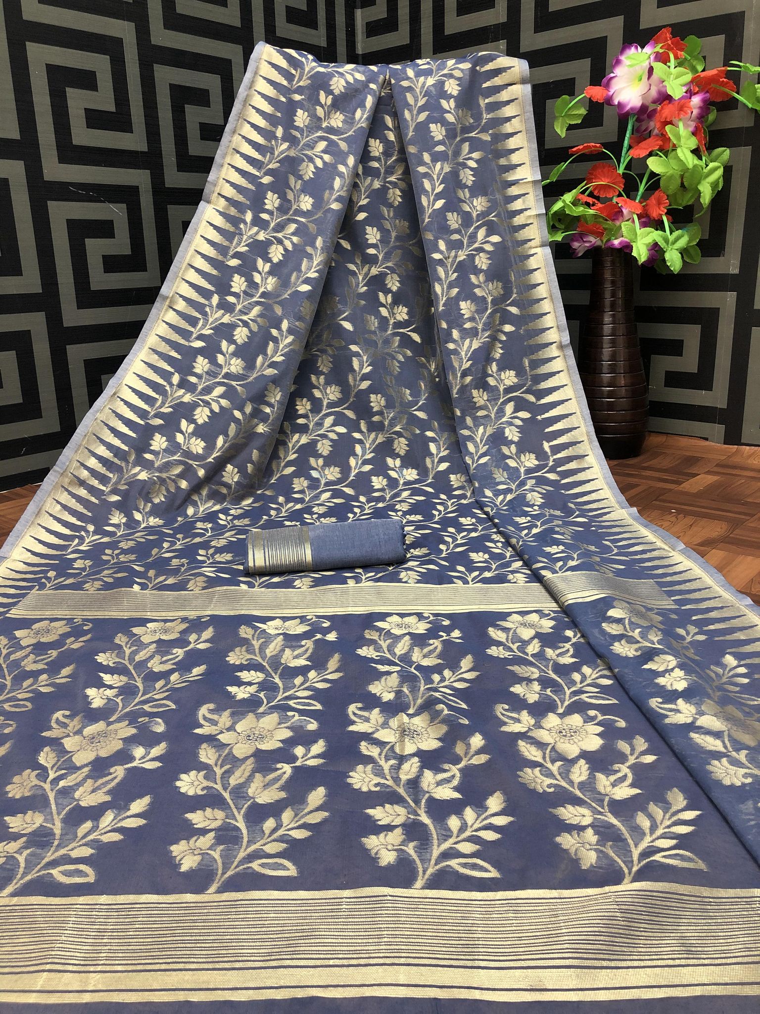 Jamdani Spun Cotton Saree