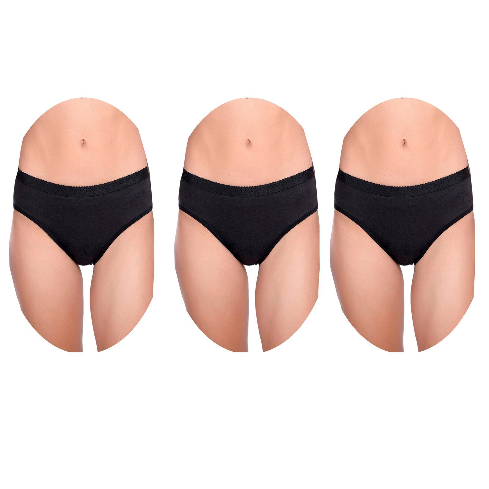 Cotton Full Coverage Hipster Panties Pack 3