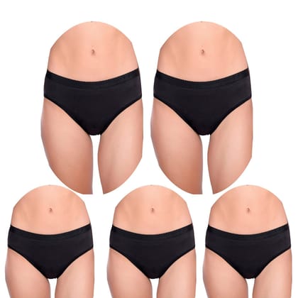 Cotton Full Coverage Hipster Panties Pack 5 Cotton Full Coverage Hipster Panties Pack 5