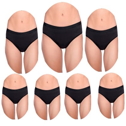 Cotton Full Coverage Hipster Panties Pack 7 Cotton Full Coverage Hipster Panties Pack 7
