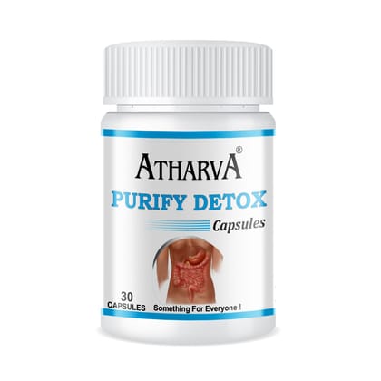 ATHARVA Purify Detox Capsules (Overall detoxification of &nbsp;the body, Helps eliminate toxins & improve digestive system )