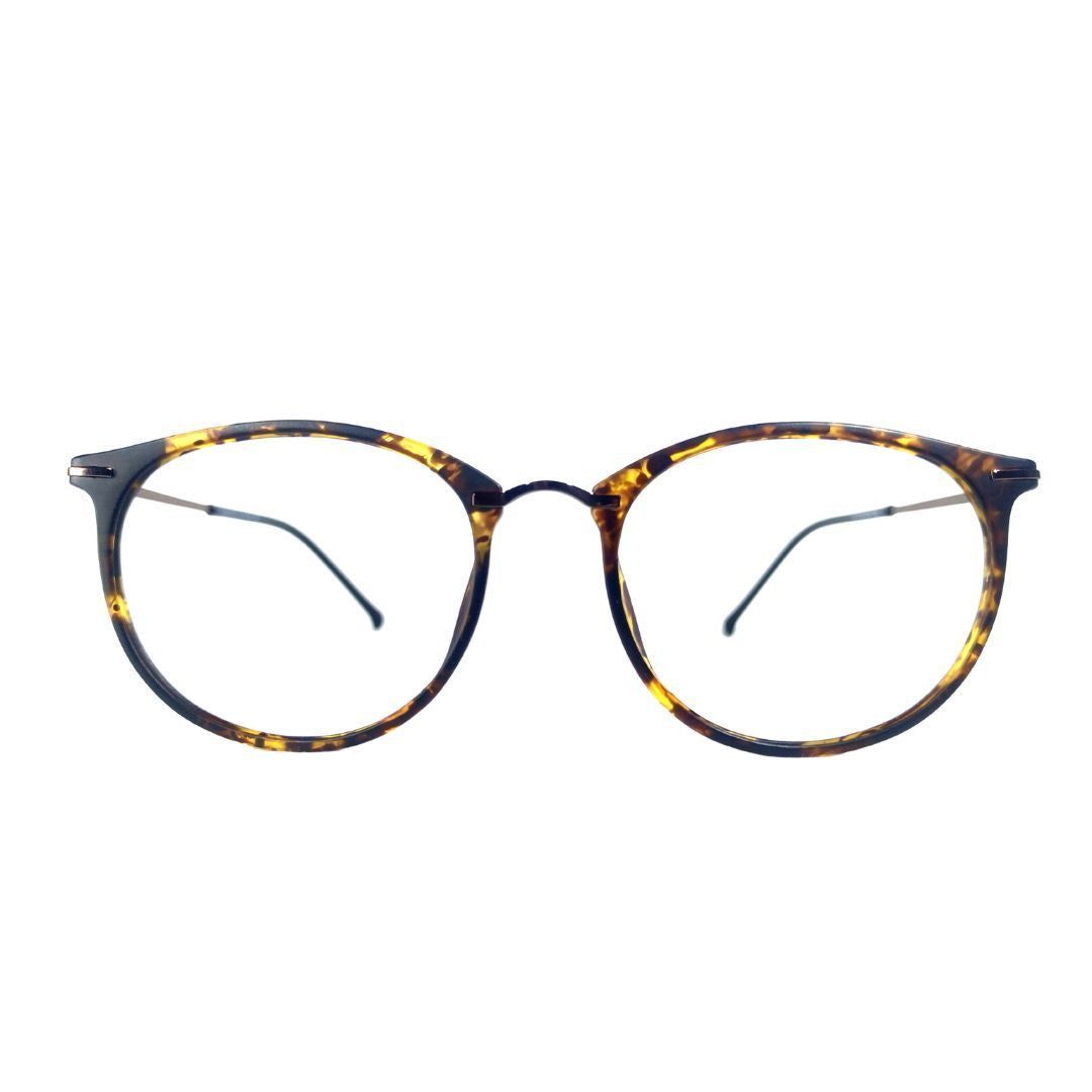 Jubleelens Round Full Rim Eyeglasses Frame For Unisex- 1210 (Single Vision)