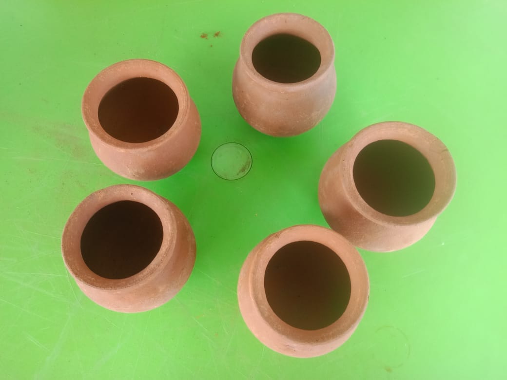 Handmade Clay Pots for Drinking water