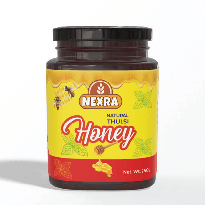 Nexra Tulsi Honey 250g | Pure & Natural Sweetener | Rich in Flavor & Nutrients | Supports Respiratory Health & Immunity
