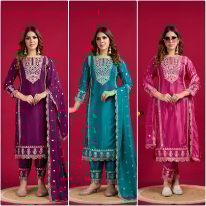 Pink Blue Purple Salwar Kameez Readymade Pakistani Stitched New Indian Ready To Wear Wedding Suit