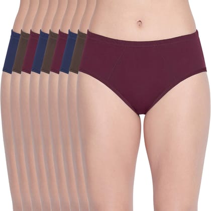 Bodycare women's combed cotton assorted Hipster Panty Pack of 9 ( 2D ) Bodycare women's combed cotton assorted Hipster Panty Pack of 9 ( 2D )