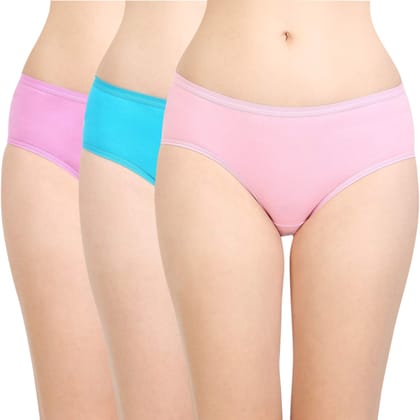 Bodycare women's combed cotton assorted Hipster Panty Pack of 3 ( 26C-D )