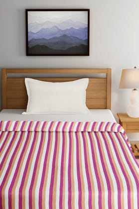 APCO Handloom Cotton Bedsheet | Single Size Bedsheet | Pure Handloom Cotton Bedsheets | All Season Comfort | Handmade Handloom Bedsheet 72 x 48 Inches | TC 80 | PB0007
