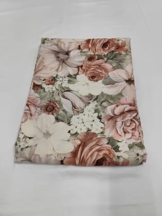 Floral Printed Poly Rayon Digital Printed Fabric 5 MTR For Women Dresses