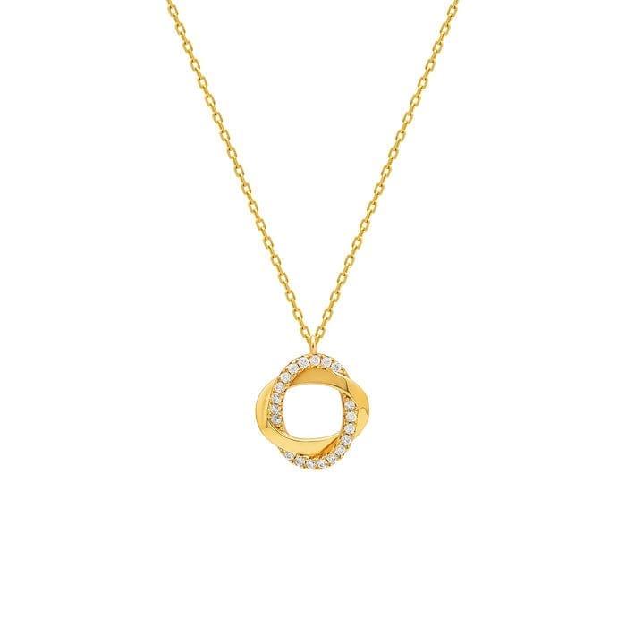 18k Gold Plated Silver Allure Pendant with Chain