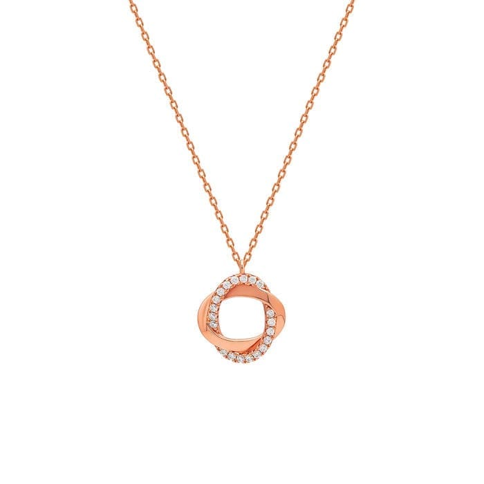 Rose Gold Allure Pendant with Chain