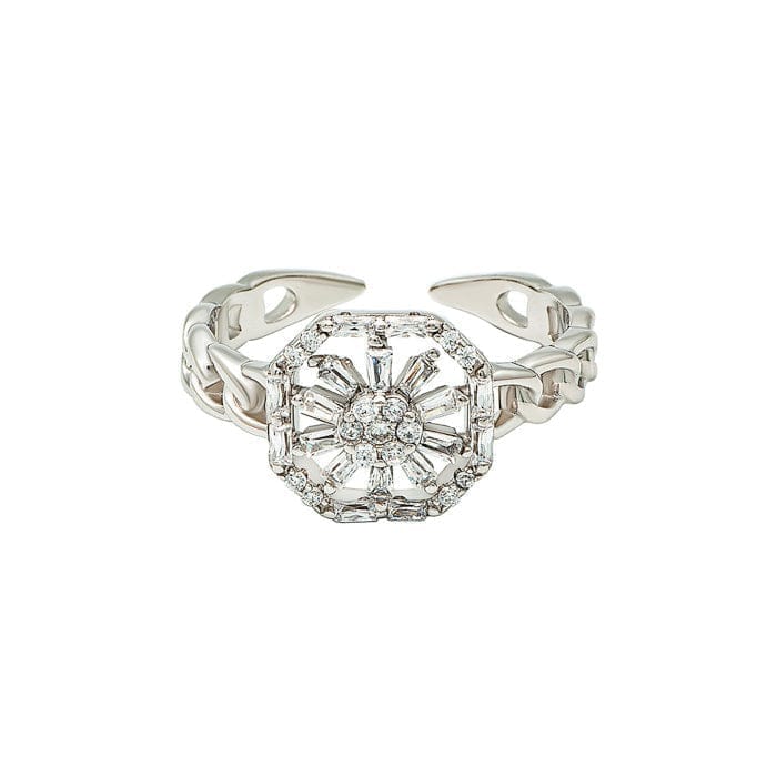 Silver Chunky Shine Ring