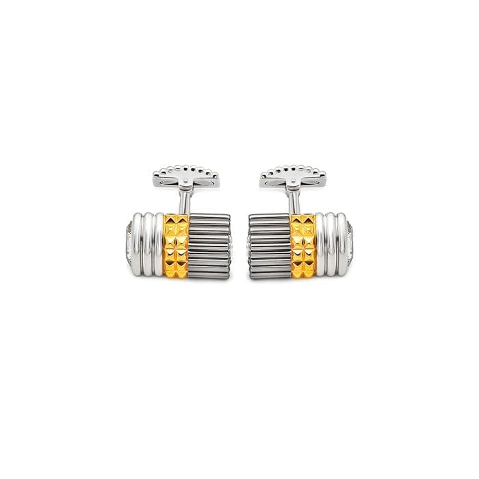18k Gold Plated Silver Parallel Limited Edition Cufflinks