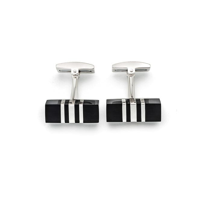 Silver Black Chrome Limited Edition Cufflinks