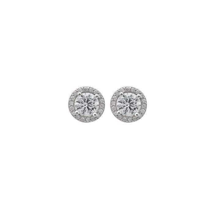 Silver Crystal Gloss Earrings