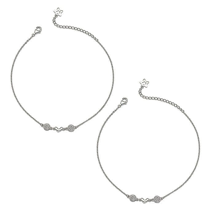 Silver Claire’s Pair of Anklets
