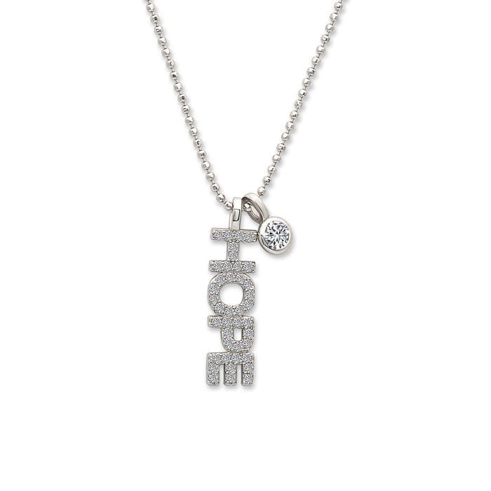 Silver Crystal Hope Necklace