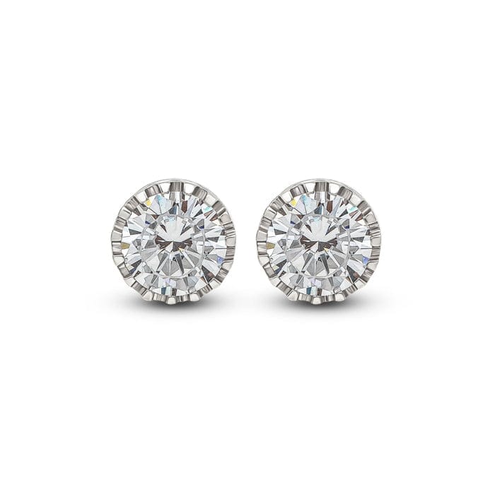 Silver Crystal Craze  Earrings