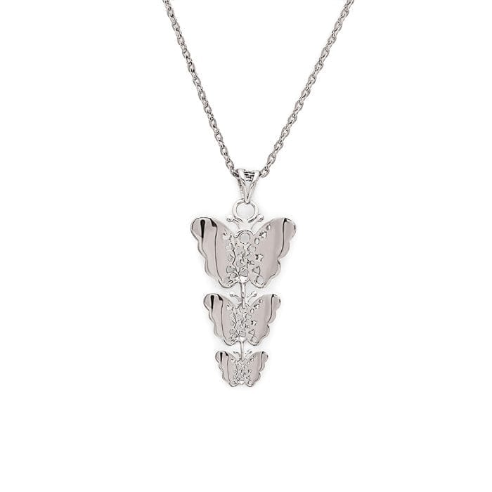 Silver Butterfly Pendant with Chain
