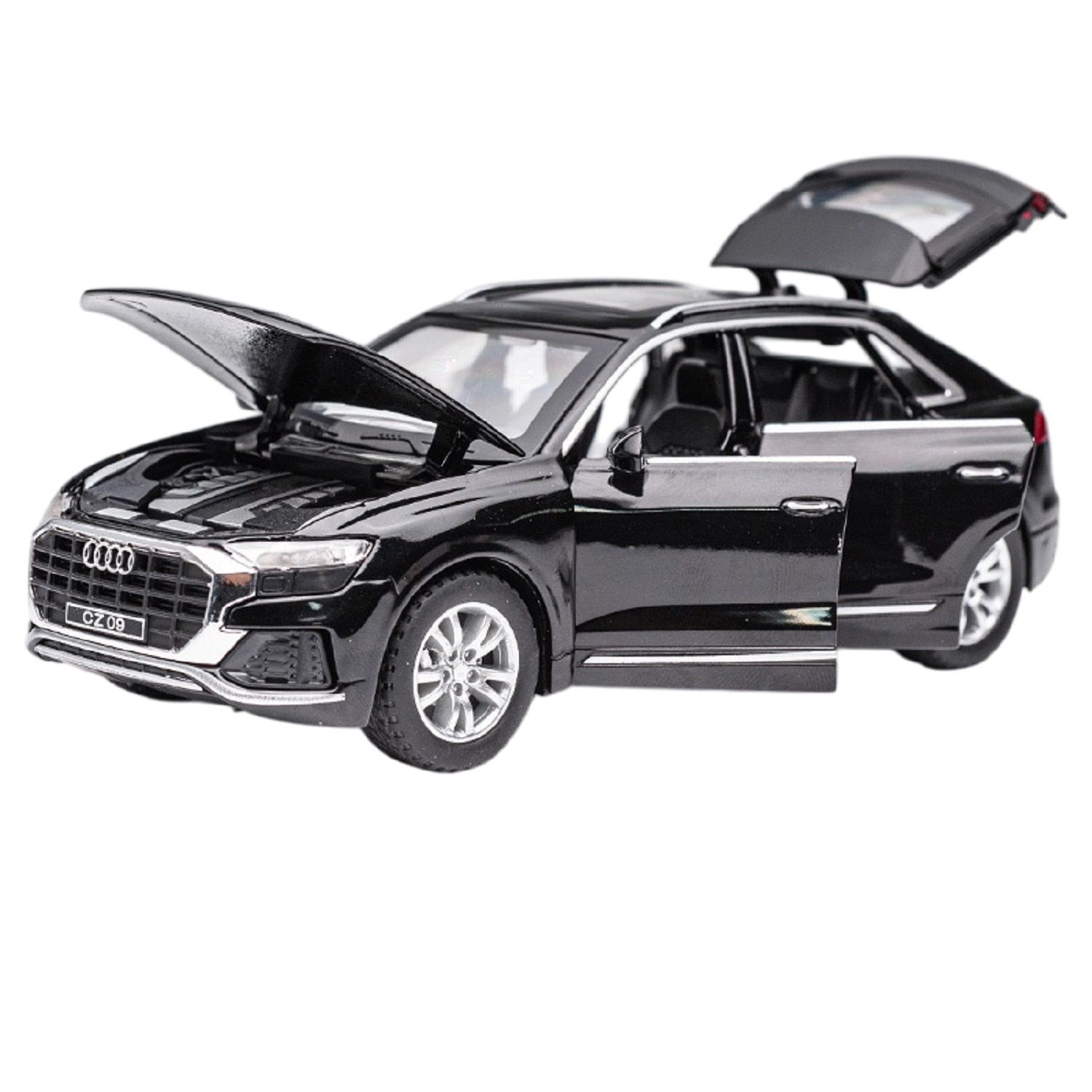 KTRS ENTERPRISE 1:32 Aodi D8 Alloy Metal Pull Back Die-cast Car Model Pull Back car Super Openable Doors Sound and Light Doors & Light Music Boys Toys for Kids