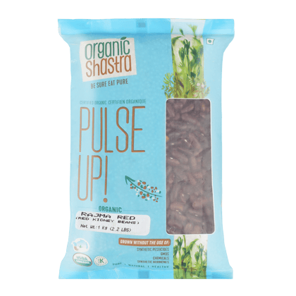 Organic Shastra Red Rajma - 1 Kg | Rich in Magnesium - Helps in strengthening of Bones and Teeth | Source of Antioxidant | Controls blood pressure & Good for Diabetics | 100% Vegan & Gluten Free