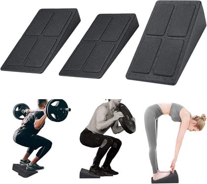 Squat Wedge Block 3PCS Adjustable