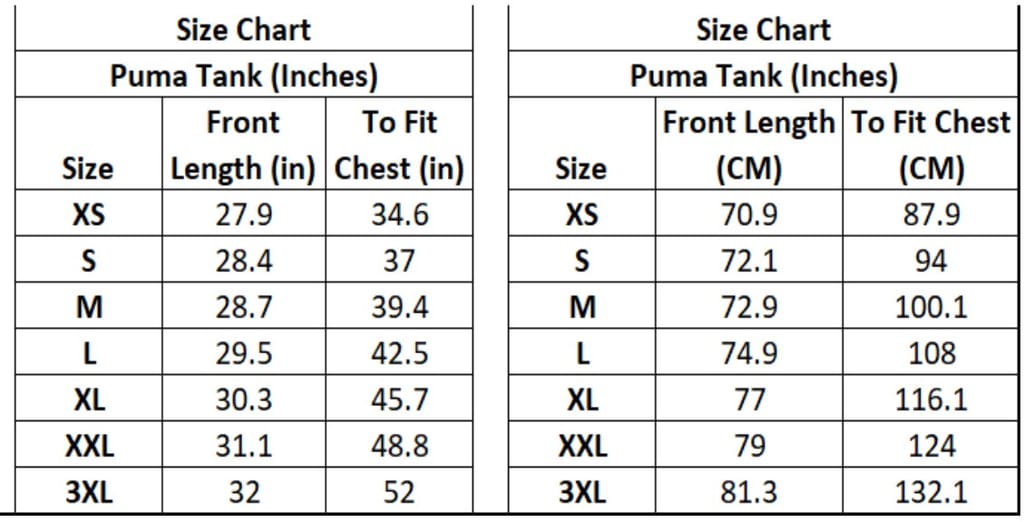 Size Guide