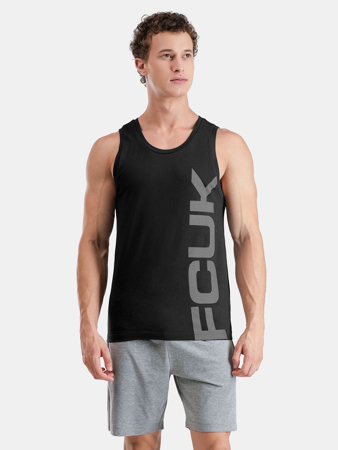 FCUK Play Dalston, Men's Lounge Vest - Black