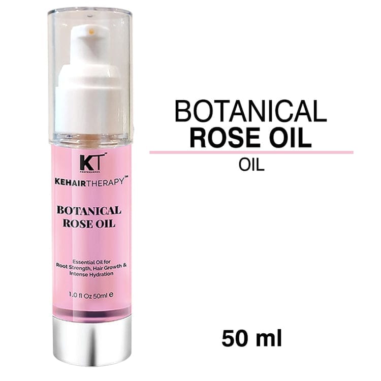 Botanical Rose Oil Hair Serum | For Soft, Silky Hair, Natural Shine & Long-Lasting Hydration | Sulfate-Free, Paraben-Free | 50ml