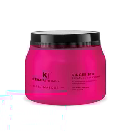 Ginger BTX Treatment Hair Masque | Maximum Revitalization & Regeneration | Adds Volume, Strengthens & Revives Thin, Flat Hair | Sulfate-Free, Paraben-Free | 500ml