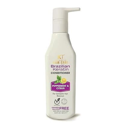 Brazilian Keratin Conditioner | Peppermint & Citrus| Restores, Repairs & Revitalizes Hair | Sulfate-Free, Paraben-Free | 250ml