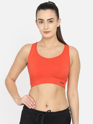 Sue Seamless Women Polyester Red Top