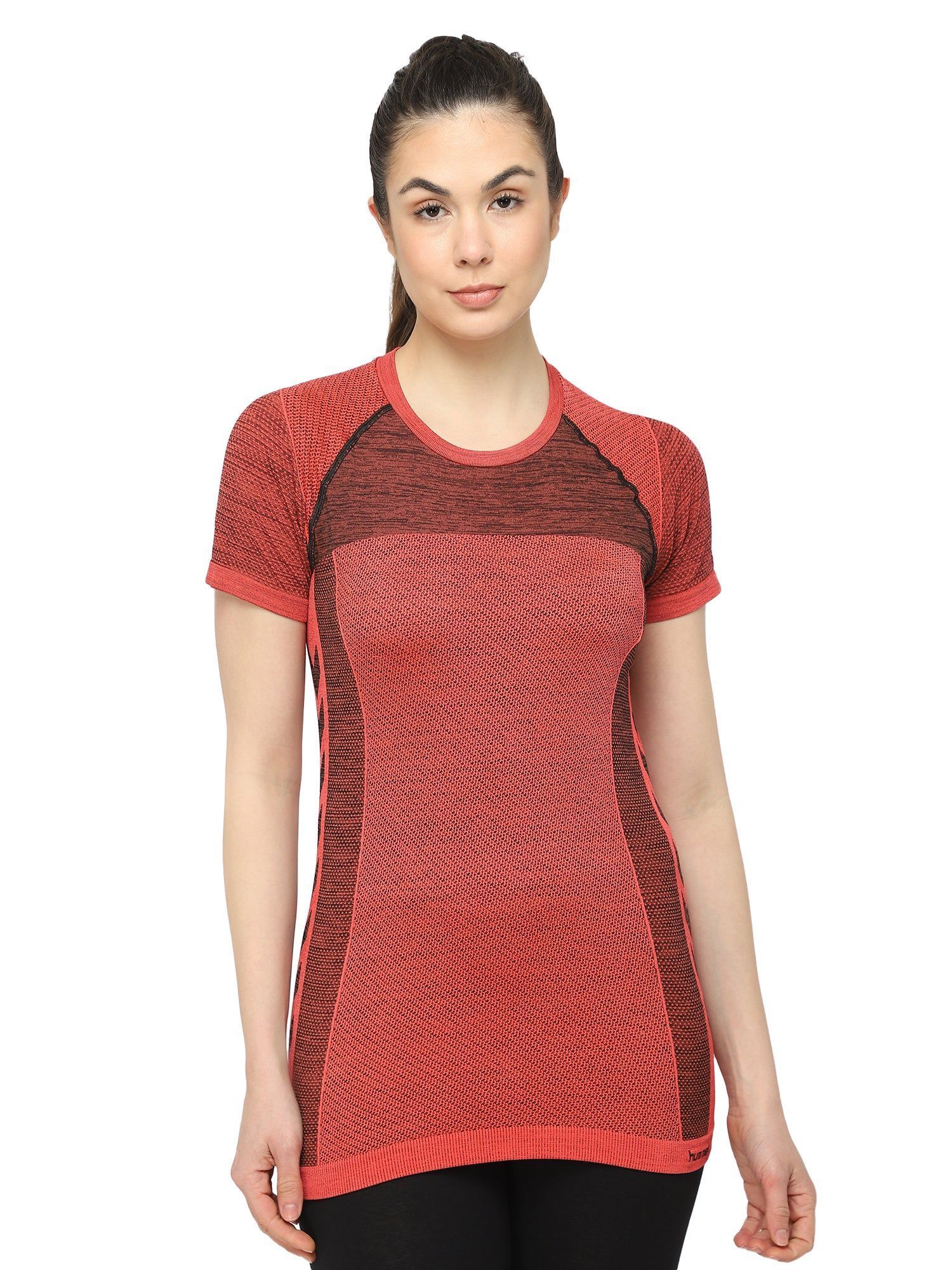 Clea Seamless Women Red T-Shirt