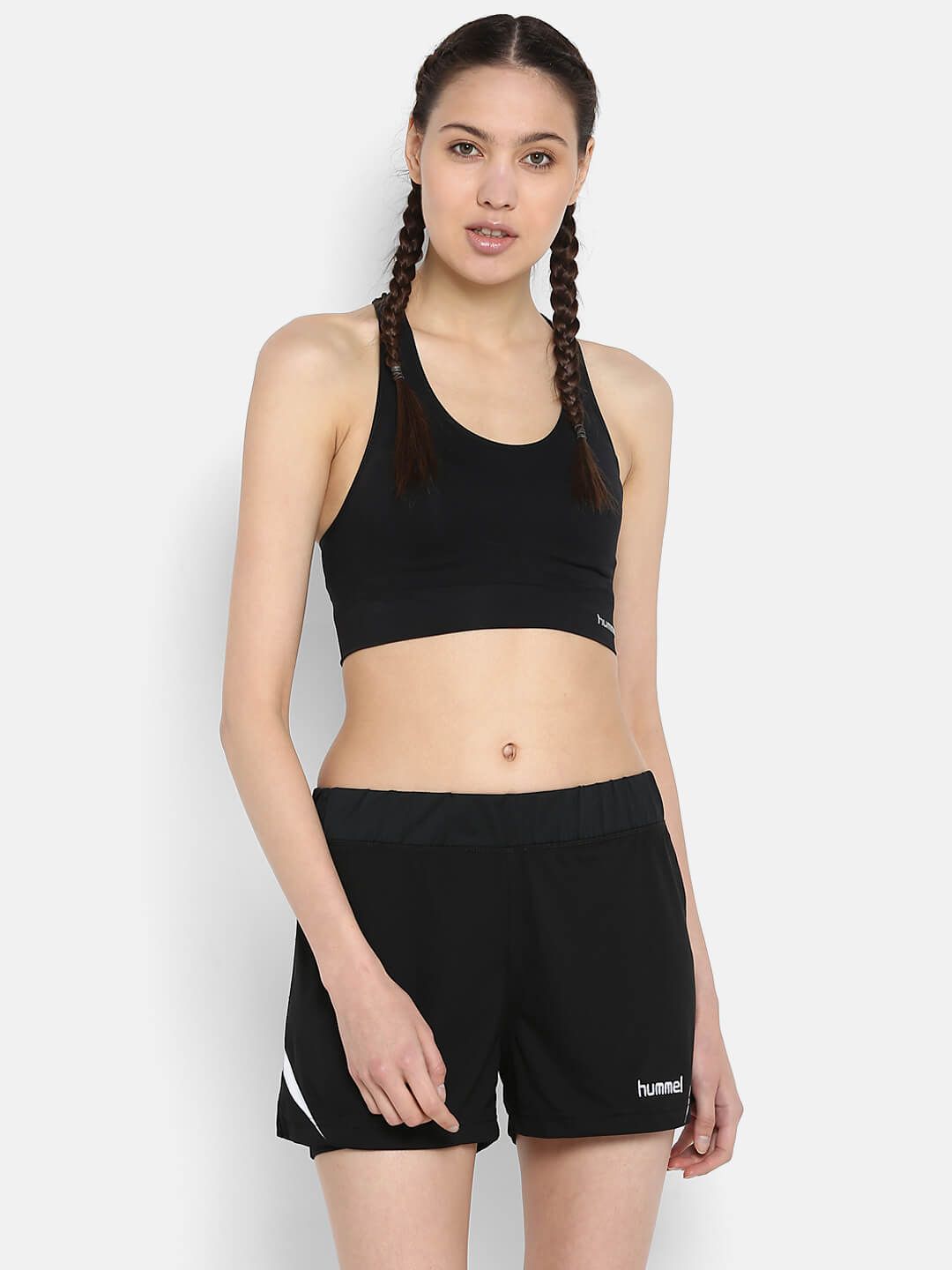 Sue Seamless Women Polyester Black Top