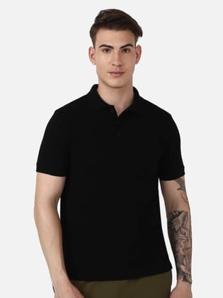 Dany Polo Neck Cotton Rich Half Sleeve Solid Regular fit Cottonpoly T-shirt for Men Comfortable soft Breathable Fabric Stretchable for Everyday Use Ideal for Casual wear and officewear Dany Polo Neck Cotton Rich Half Sleeve Solid Regular fit Cottonpoly T-shirt for Men Comfortable soft Breathable Fabric Stretchable for Everyday Use Ideal for Casual wear and officewear