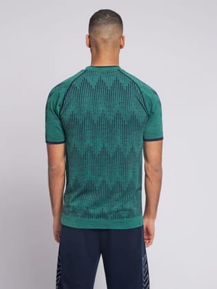 Morten Seamless Men Green T-Shirt