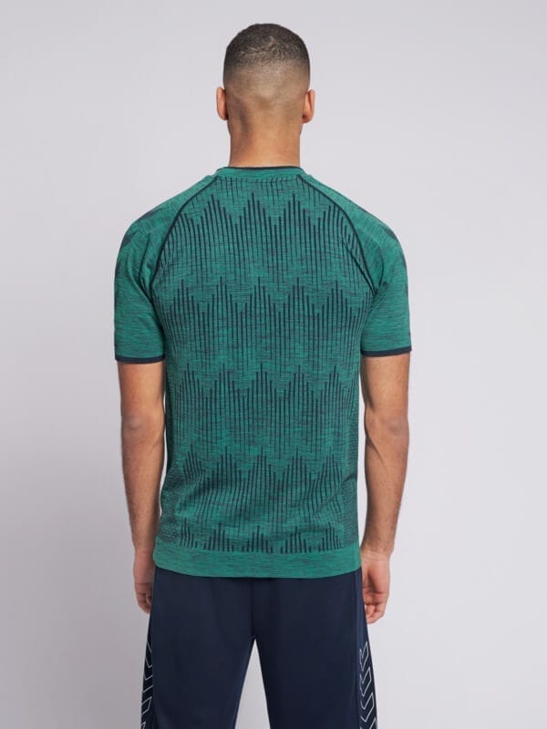 Morten Seamless Men Green T-Shirt