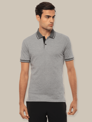 Hummel Eunike Men Grey Tshirt B2B Polo Hummel Eunike Men Grey Tshirt B2B Polo