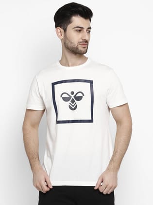 Zia Men Cotton White T-Shirt